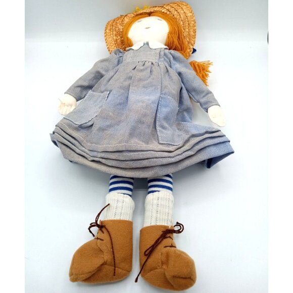 Hallmark Becky Kelly Vintage Rag Doll Hat Sunflower Dress Yarn Hair 16 Inches - Picture 5 of 16